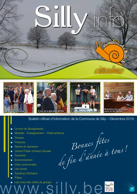 Couverture du bulletin communal de Silly - Décembre 2019