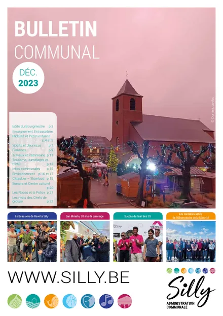 Couverture du bulletin communal de Silly - Décembre 2023