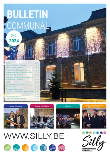Couverture du bulletin communal de Silly - Décembre 2024