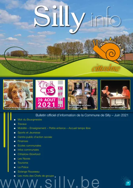 Couverture du bulletin communal de Silly - Juin 2021