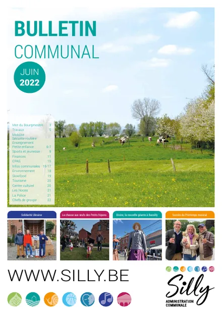 Couverture du bulletin communal de Silly - Juin 2022