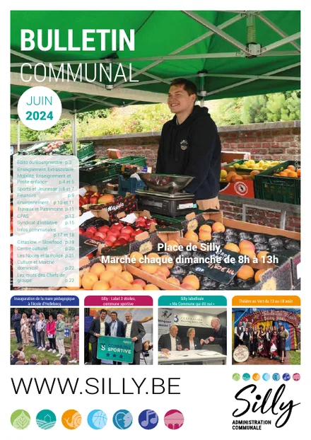 Couverture du bulletin communal de Silly - Juin 2024