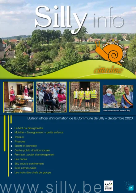 Couverture du bulletin communal de Silly - Septembre 2020