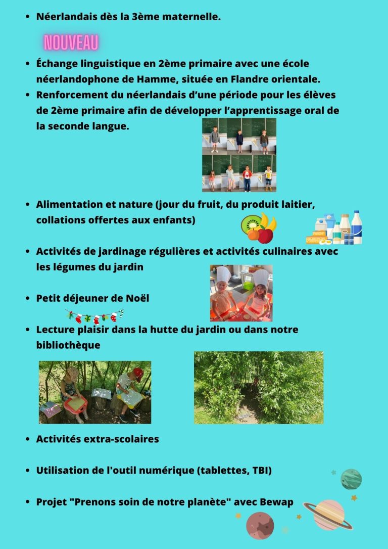 Vie scolaire à l'école de Graty