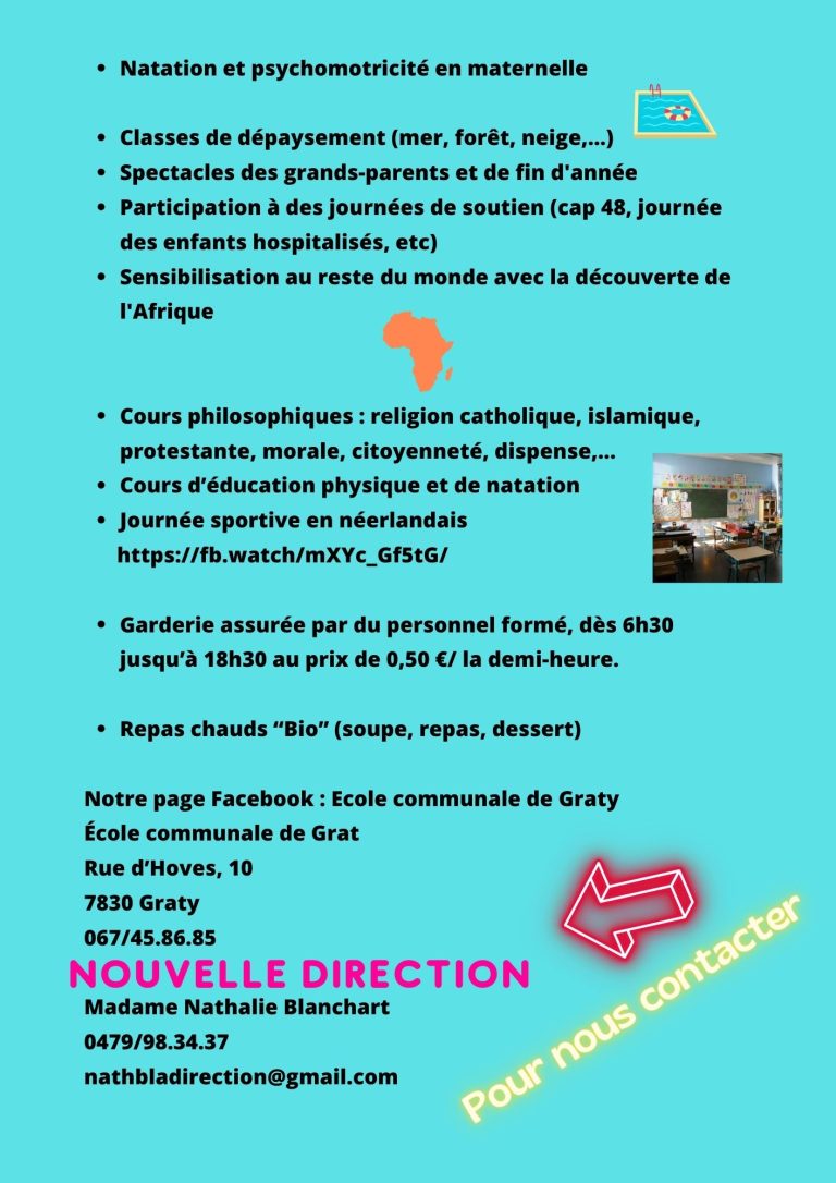 Espaces de l'école communale de Graty