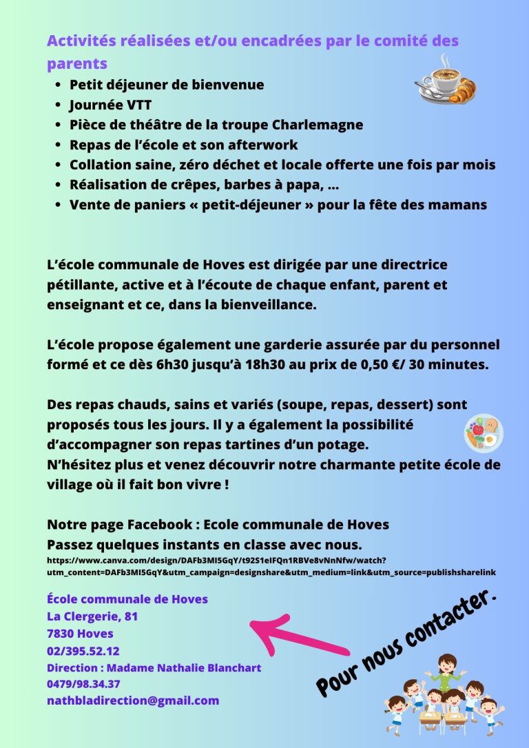 Classes spacieuses et lumineuses